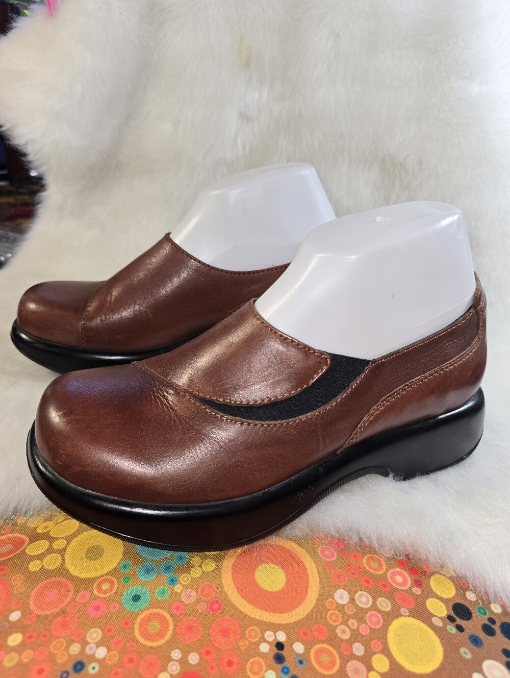 Dansko A04 Women's Professional Brown Slip-On Leather Comfort Shoes